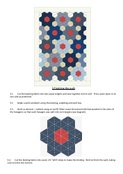Japanese Hexagon Quilt Pattern Template, Page 5