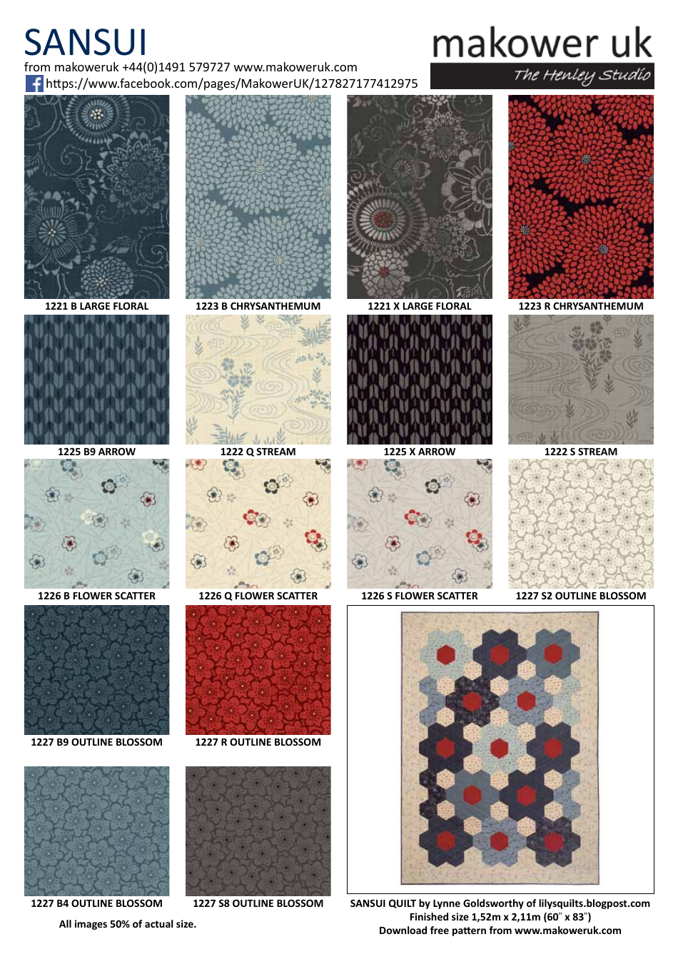 Japanese Hexagon Quilt Pattern Template Download Printable PDF