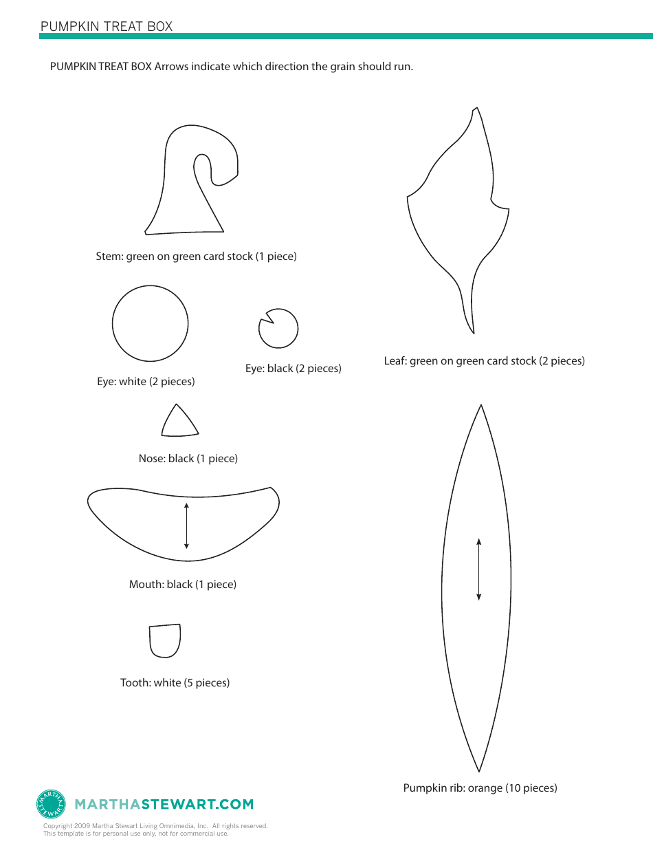 Pumpkin Treat Box Templates Download Printable PDF | Templateroller