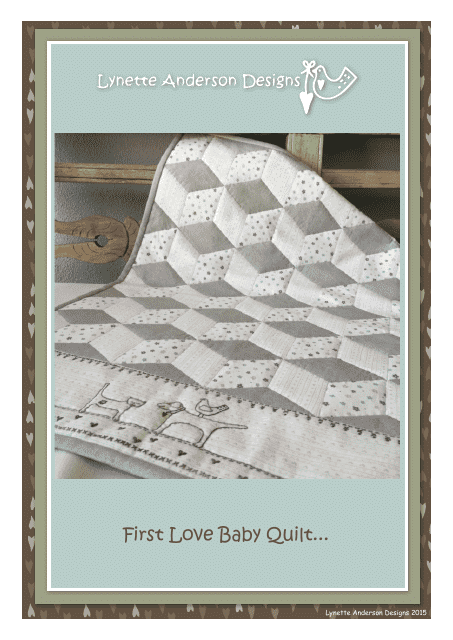 First Love baby quilt pattern templates - Preview