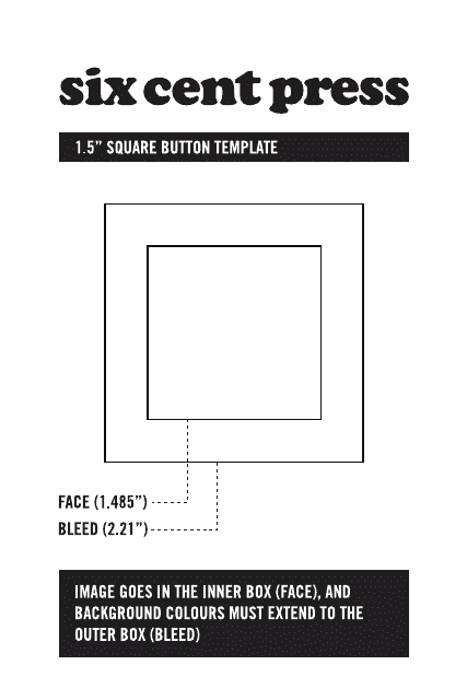 1.5" Square Button Template