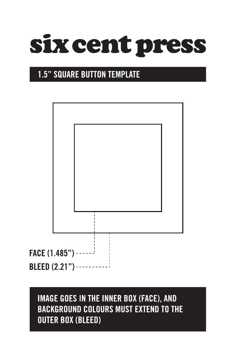 1.5 Square Button Template, Page 1