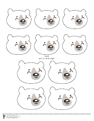 Polar Bear Handprint Templates, Page 3