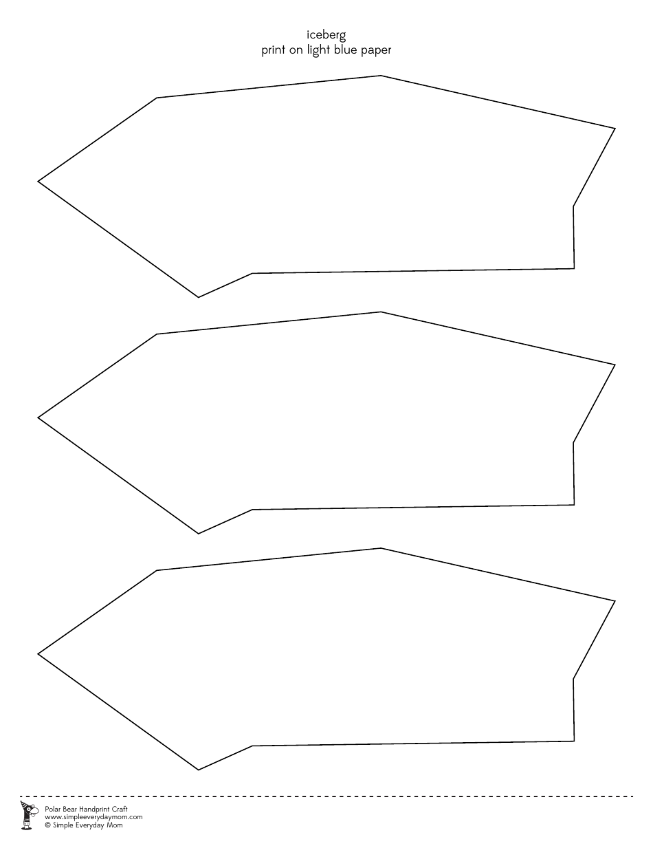 Polar Bear Handprint Templates, Page 4
