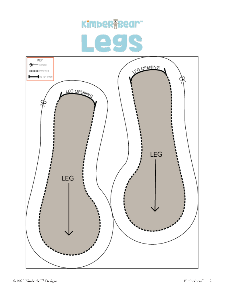 Kimberbear Sewing Patten Templates, Page 12