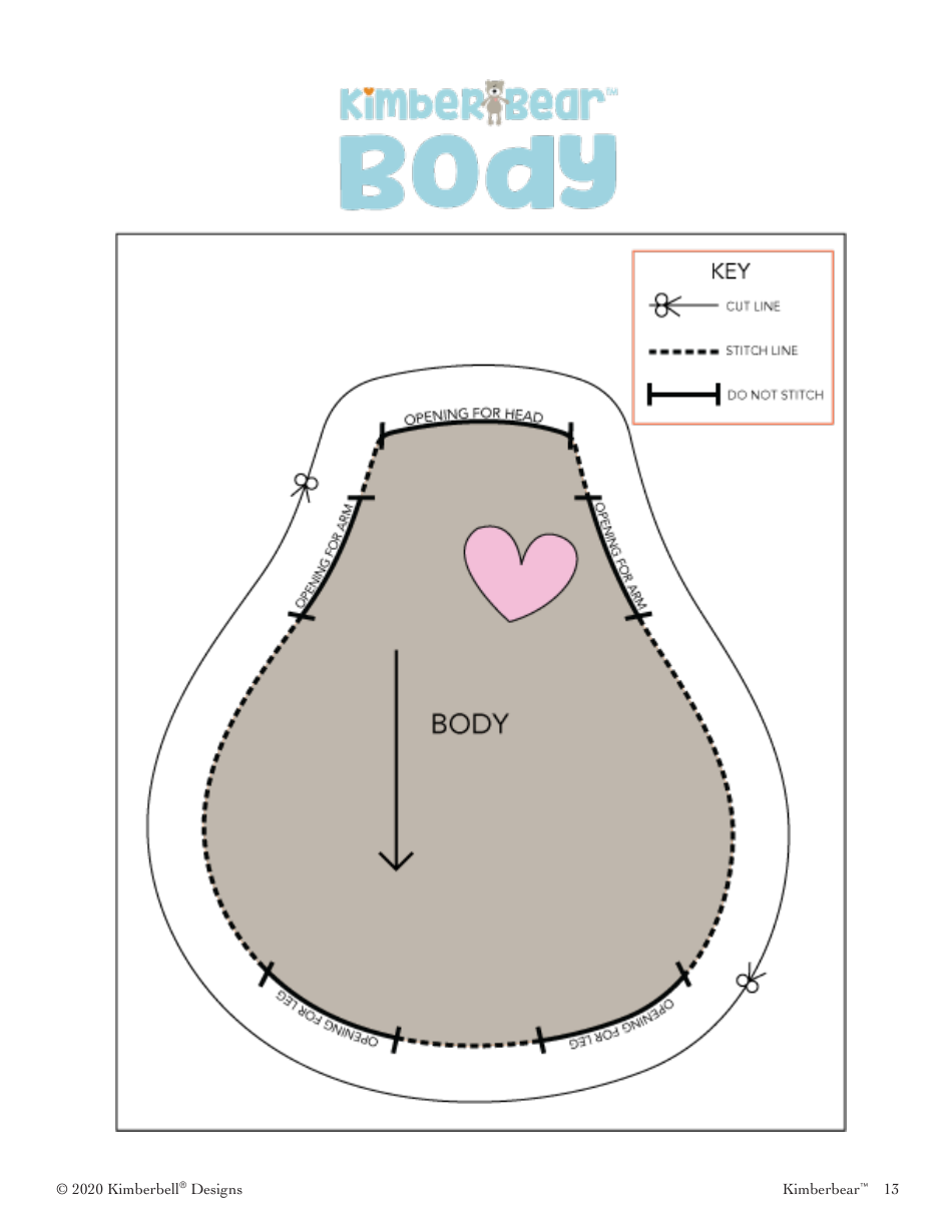 Kimberbear Sewing Patten Templates, Page 13