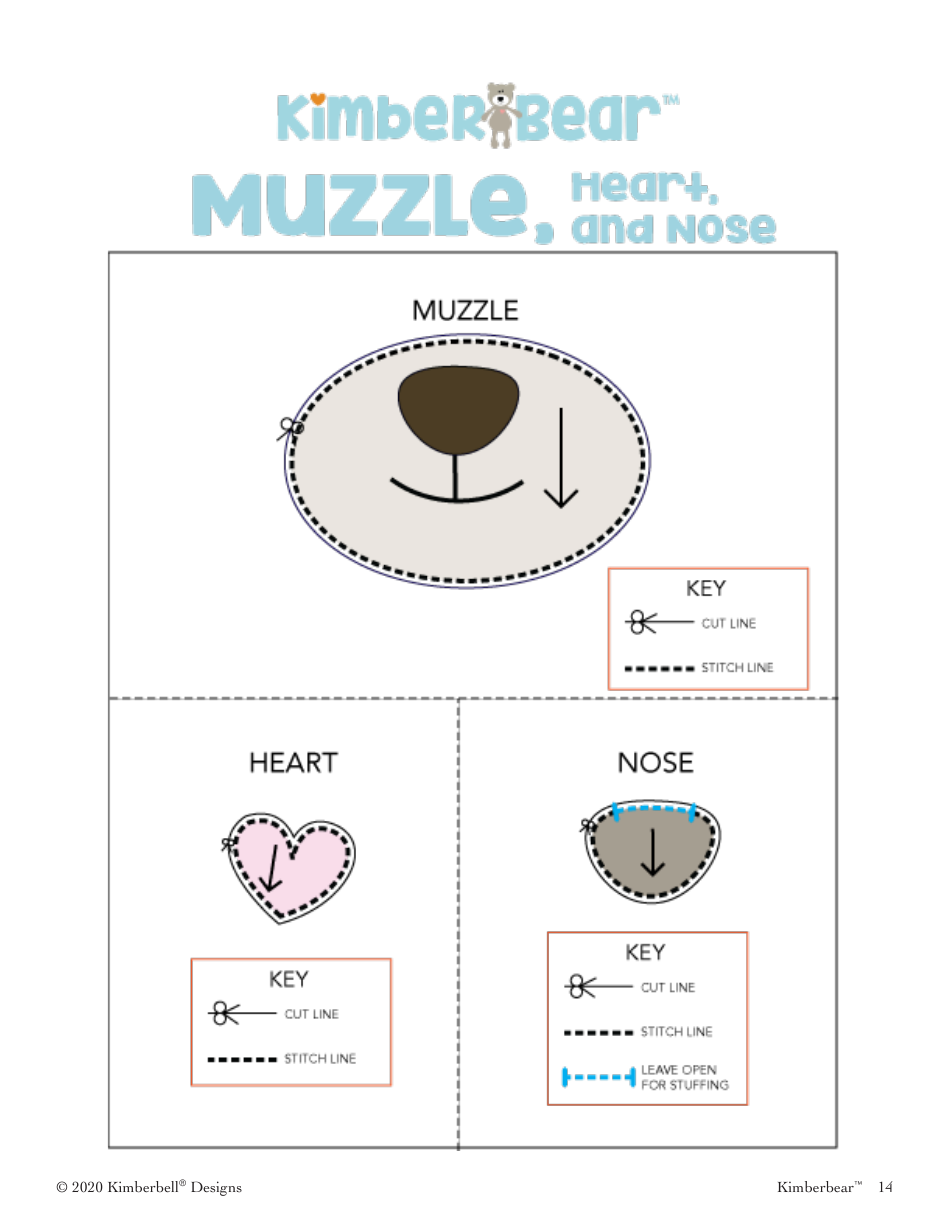 Kimberbear Sewing Patten Templates, Page 14
