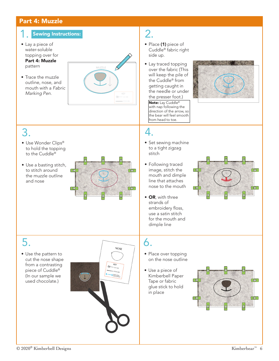 Kimberbear Sewing Patten Templates, Page 6