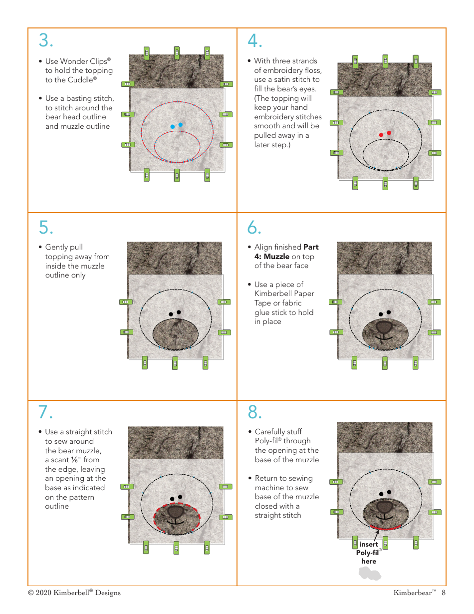 Kimberbear Sewing Patten Templates, Page 8