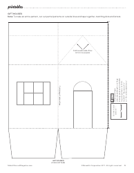 Document preview: Gift House Box Templates