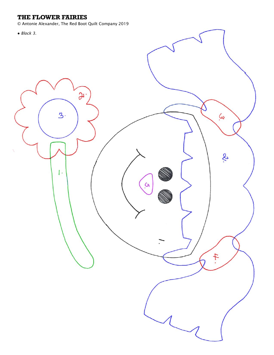 Flower Fairies Quilt Pattern Templates, Page 11