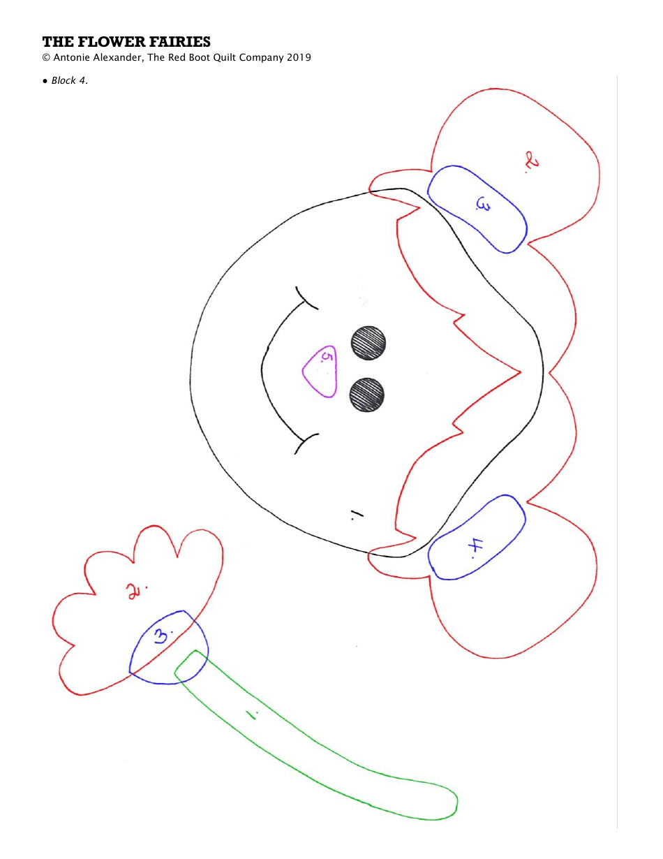 Flower Fairies Quilt Pattern Templates, Page 12