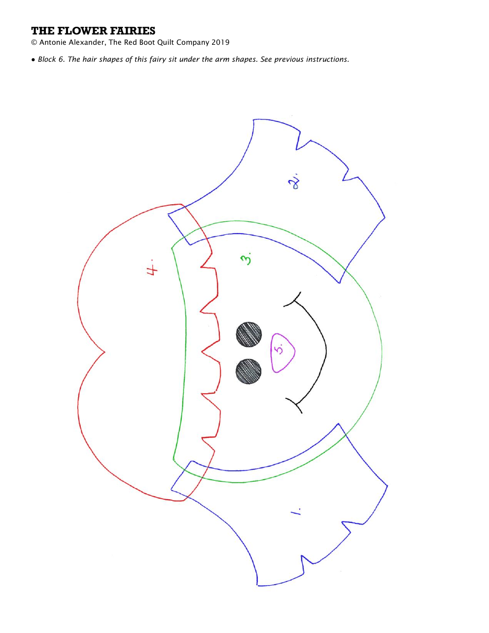 Flower Fairies Quilt Pattern Templates, Page 14