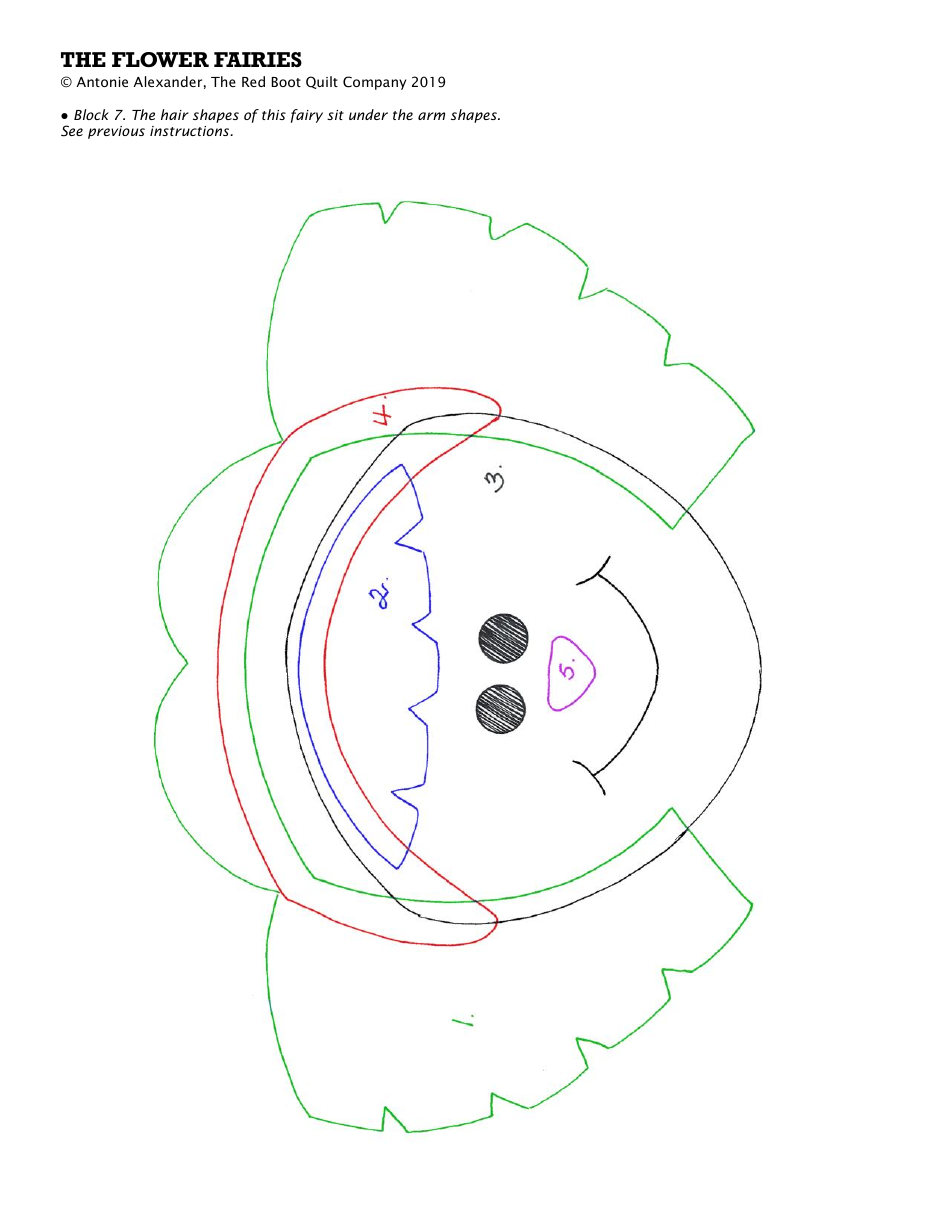 Flower Fairies Quilt Pattern Templates, Page 15