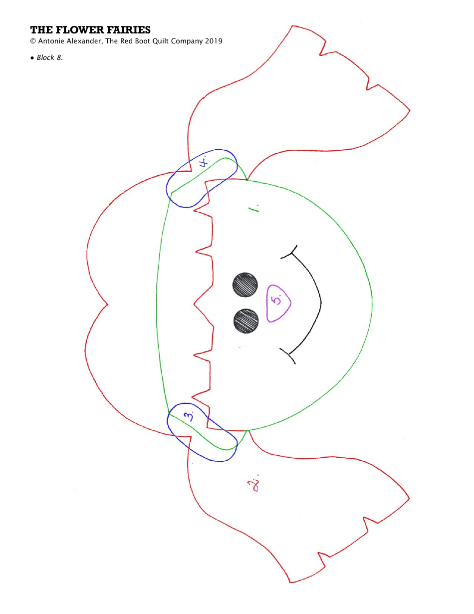 Flower Fairies Quilt Pattern Templates, Page 16