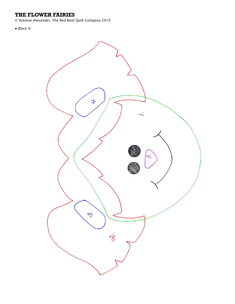 Flower Fairies Quilt Pattern Templates, Page 17