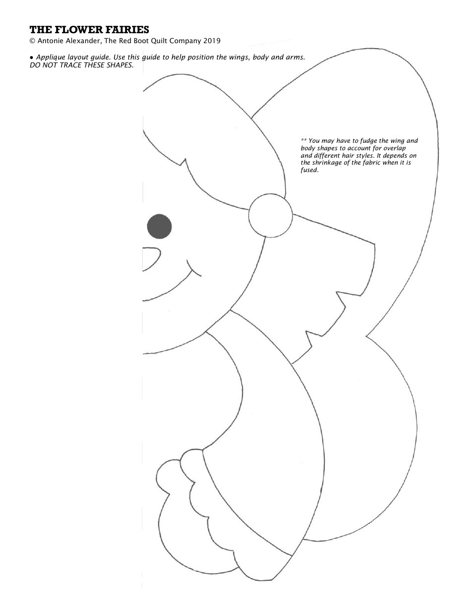 Flower Fairies Quilt Pattern Templates, Page 18