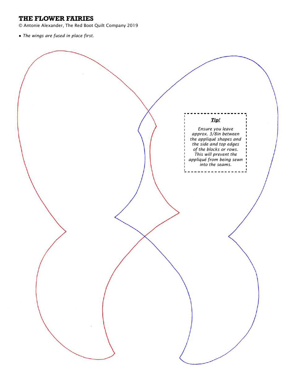 Flower Fairies Quilt Pattern Templates, Page 7