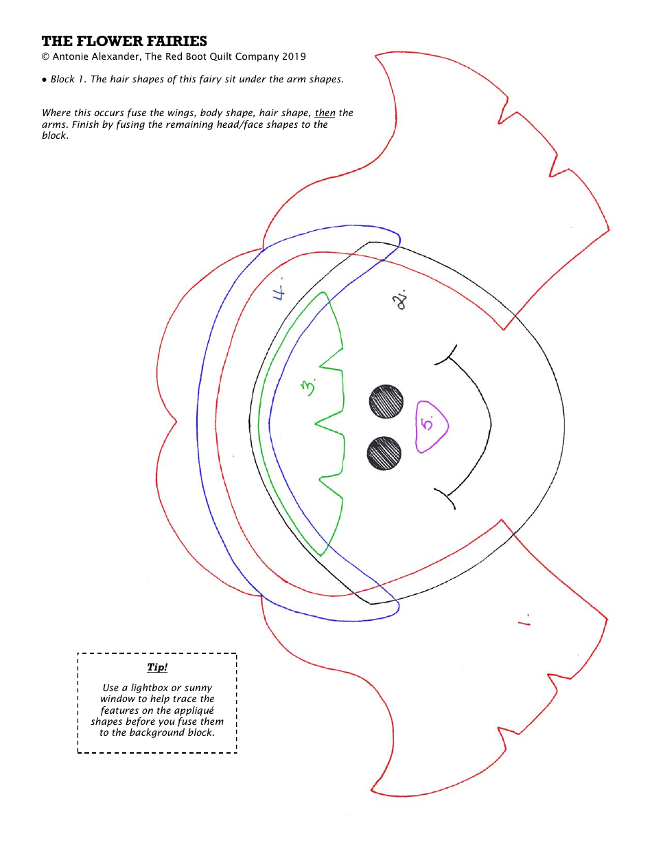 Flower Fairies Quilt Pattern Templates, Page 9