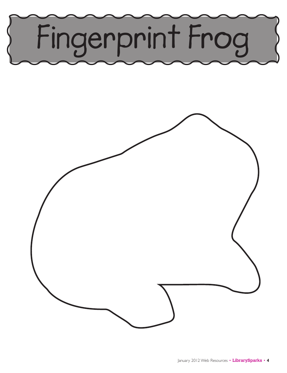 Fingerprint Frog Template, Page 3