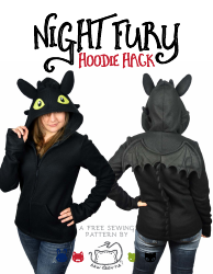 Document preview: Night Fury Hoodie Sewing Pattern Templates