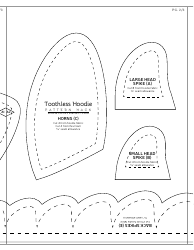 Night Fury Hoodie Sewing Pattern Templates, Page 15