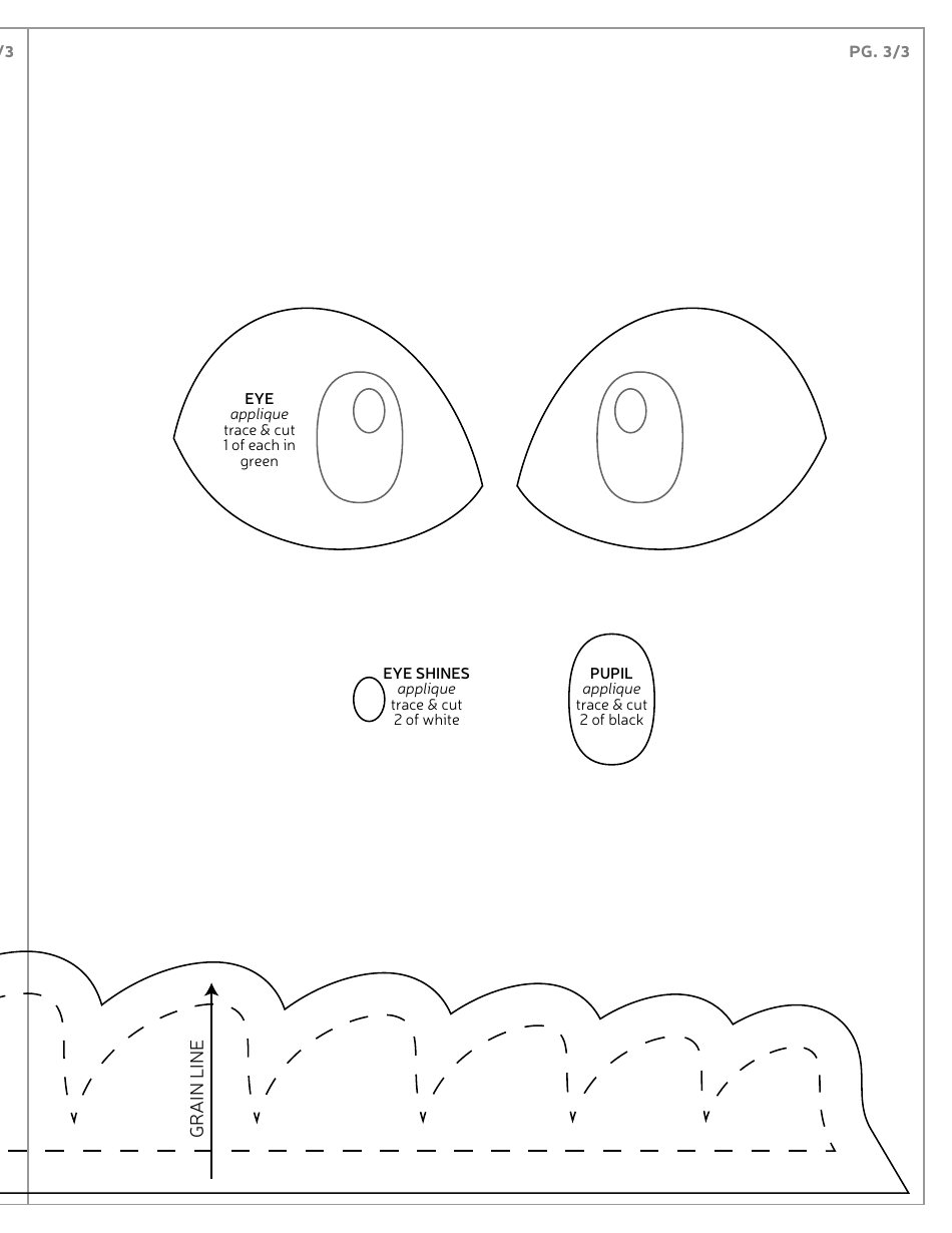 Night Fury Hoodie Sewing Pattern Templates, Page 16