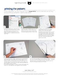 Night Fury Hoodie Sewing Pattern Templates, Page 4