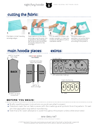 Night Fury Hoodie Sewing Pattern Templates, Page 5