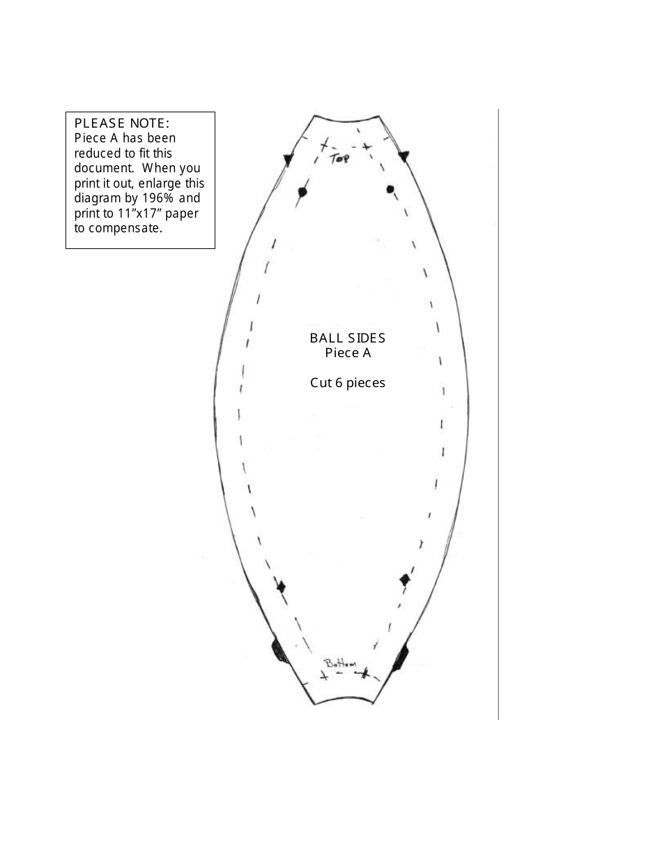 Cloth / Balloon Volleyball Sewing Pattern Templates, Page 3
