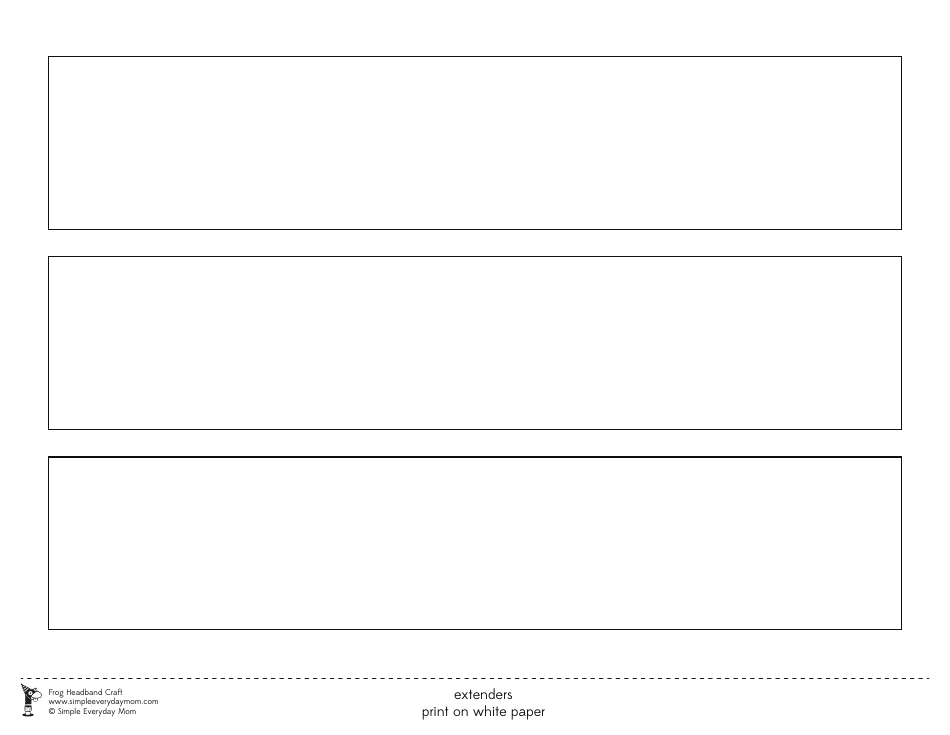Frog Headband Template, Page 3