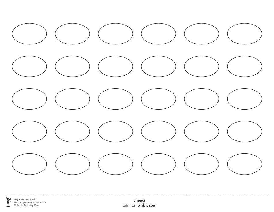 Frog Headband Template Download Printable PDF | Templateroller