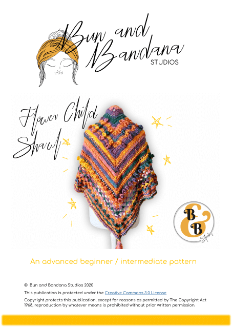 Flower Child Shawl Crochet Pattern