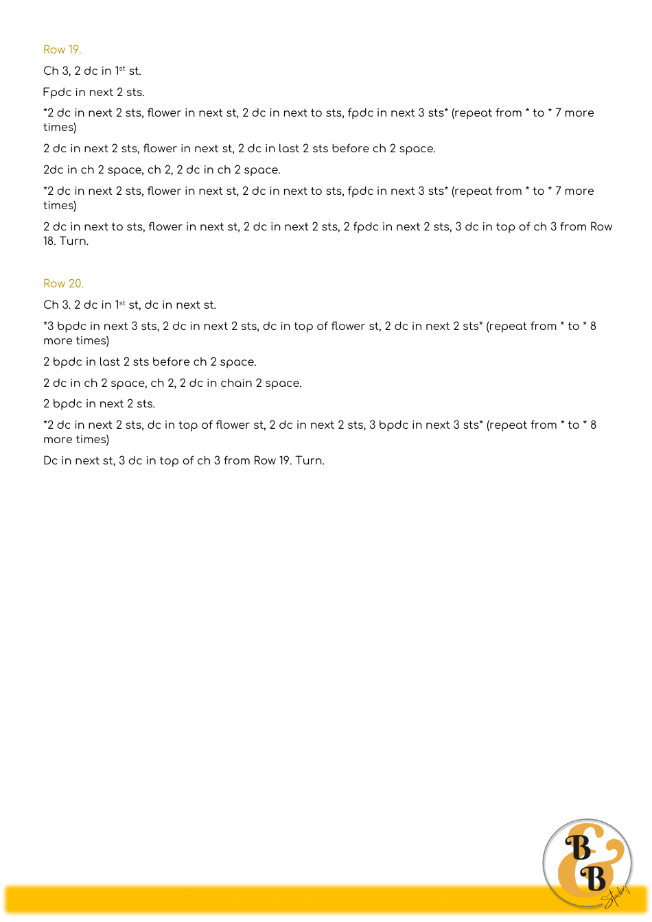 Flower Child Shawl Crochet Pattern, Page 11