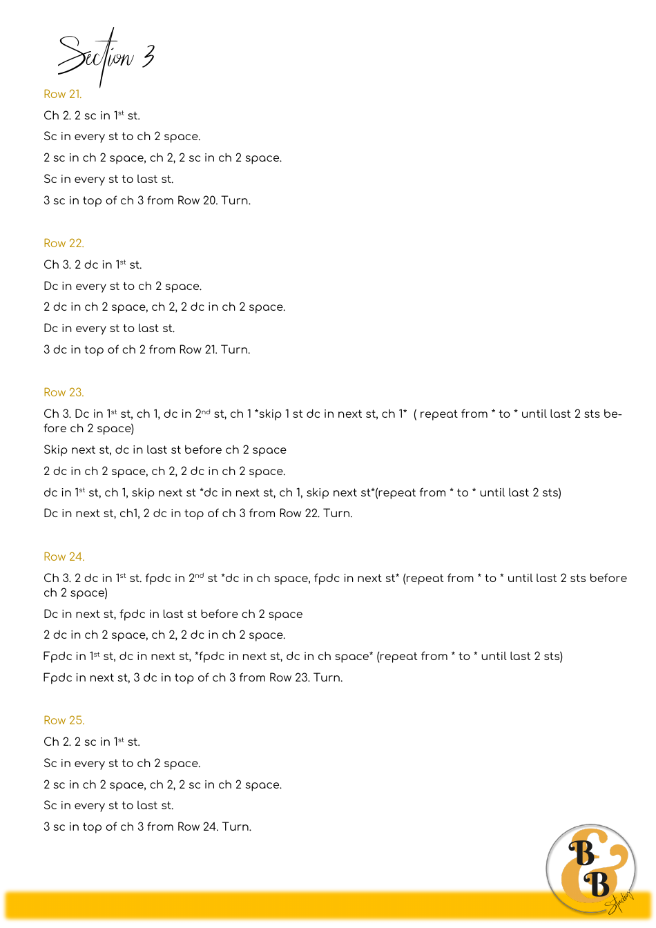 Flower Child Shawl Crochet Pattern, Page 12