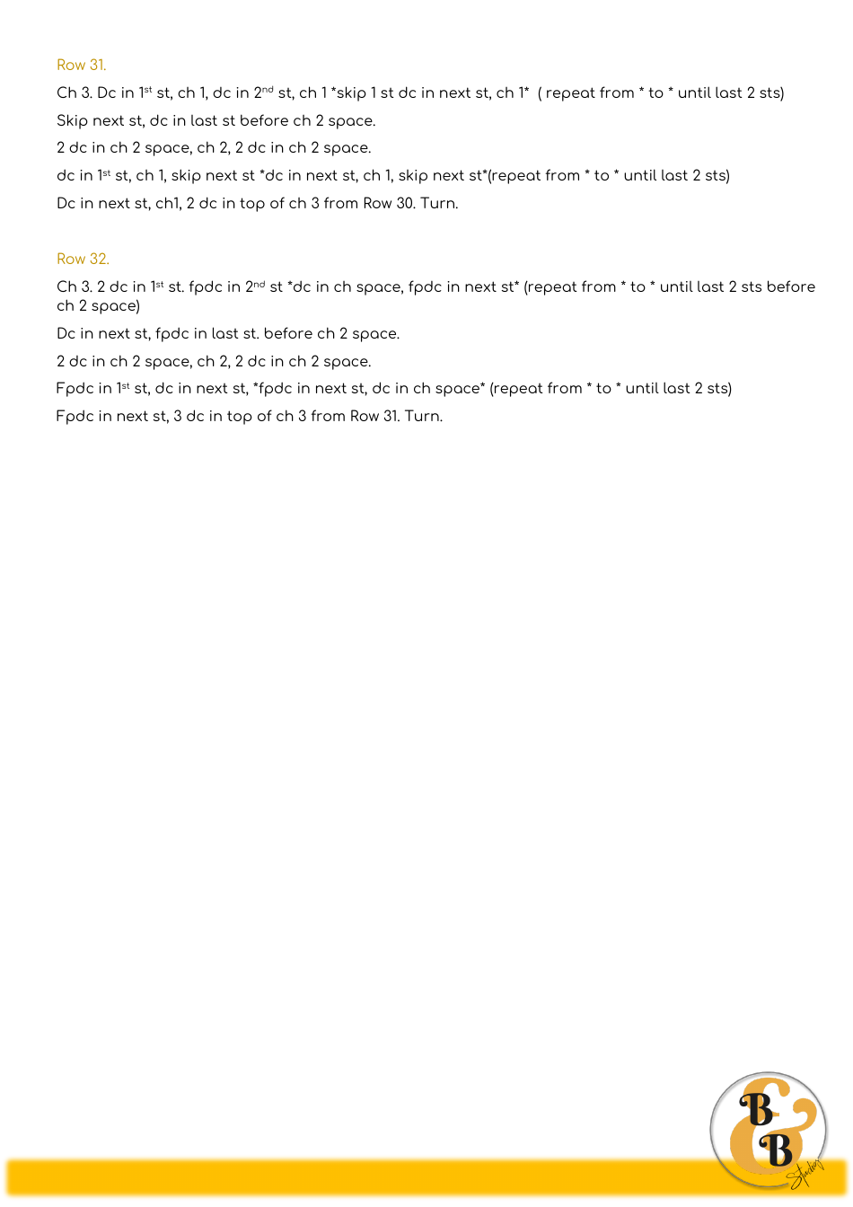 Flower Child Shawl Crochet Pattern, Page 14