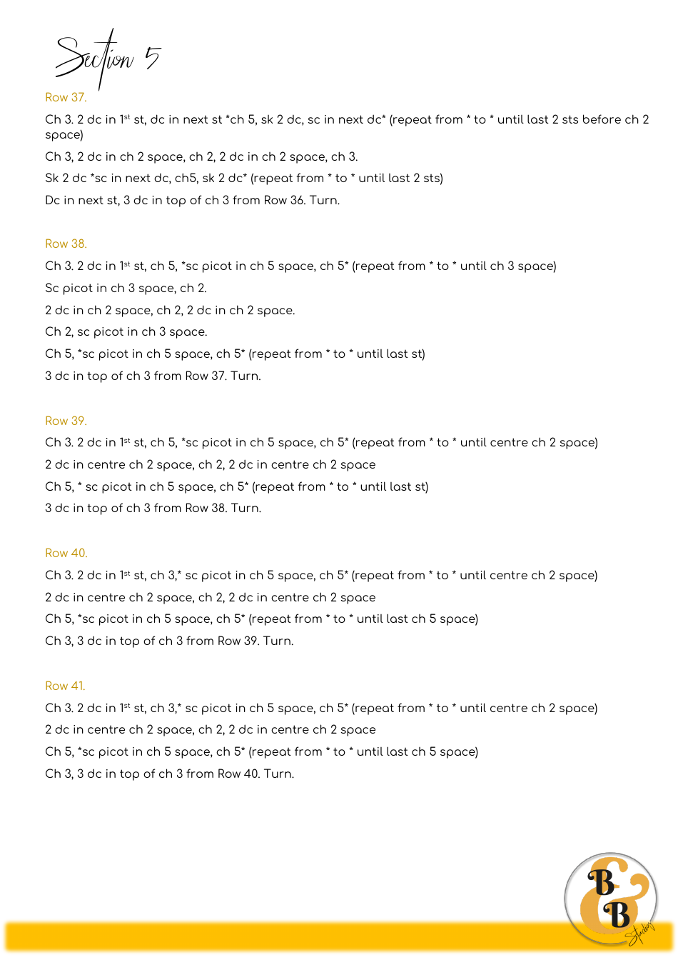 Flower Child Shawl Crochet Pattern, Page 16
