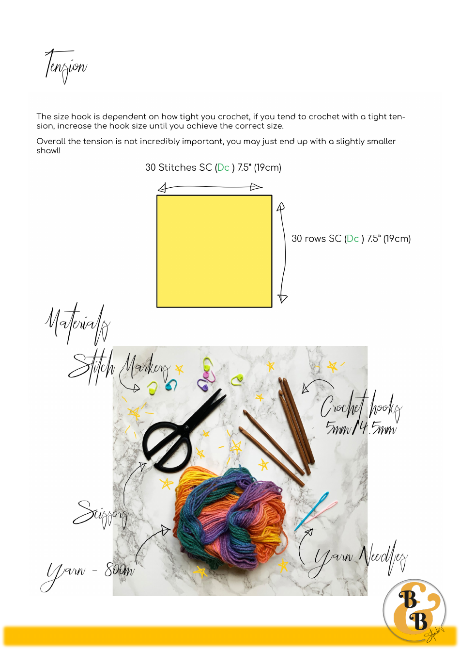 Flower Child Shawl Crochet Pattern, Page 6