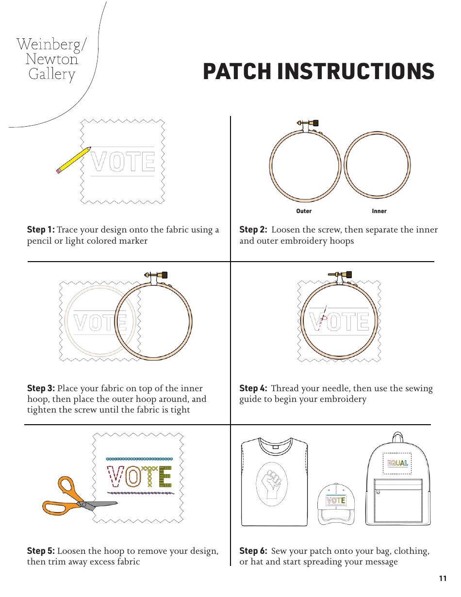 Social Justice Patch Stitch Pattern Templates, Page 11