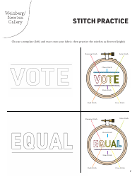 Social Justice Patch Stitch Pattern Templates, Page 7