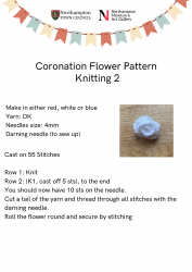 Document preview: Coronation Flower Knitting Pattern - 2