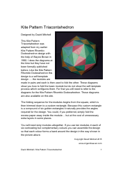 Kite Pattern Triacontahedron Guide
