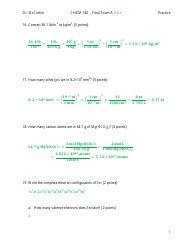 Chem 140 Final Exam a Key, Page 7