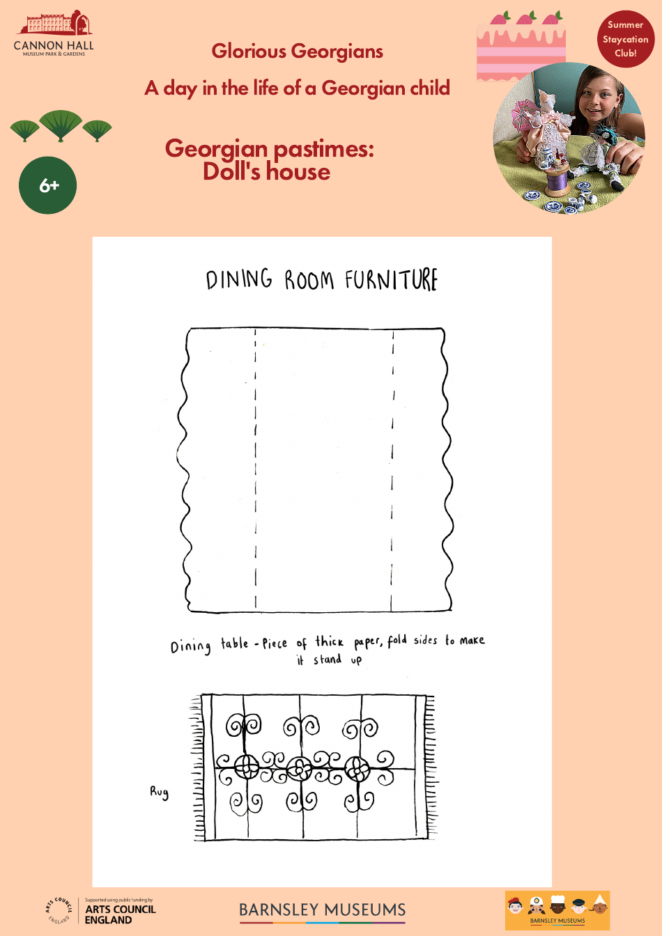 Paper Doll House Templates - Cannon Hall, Page 4