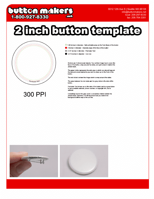 2 Inch Button Template Download Pdf