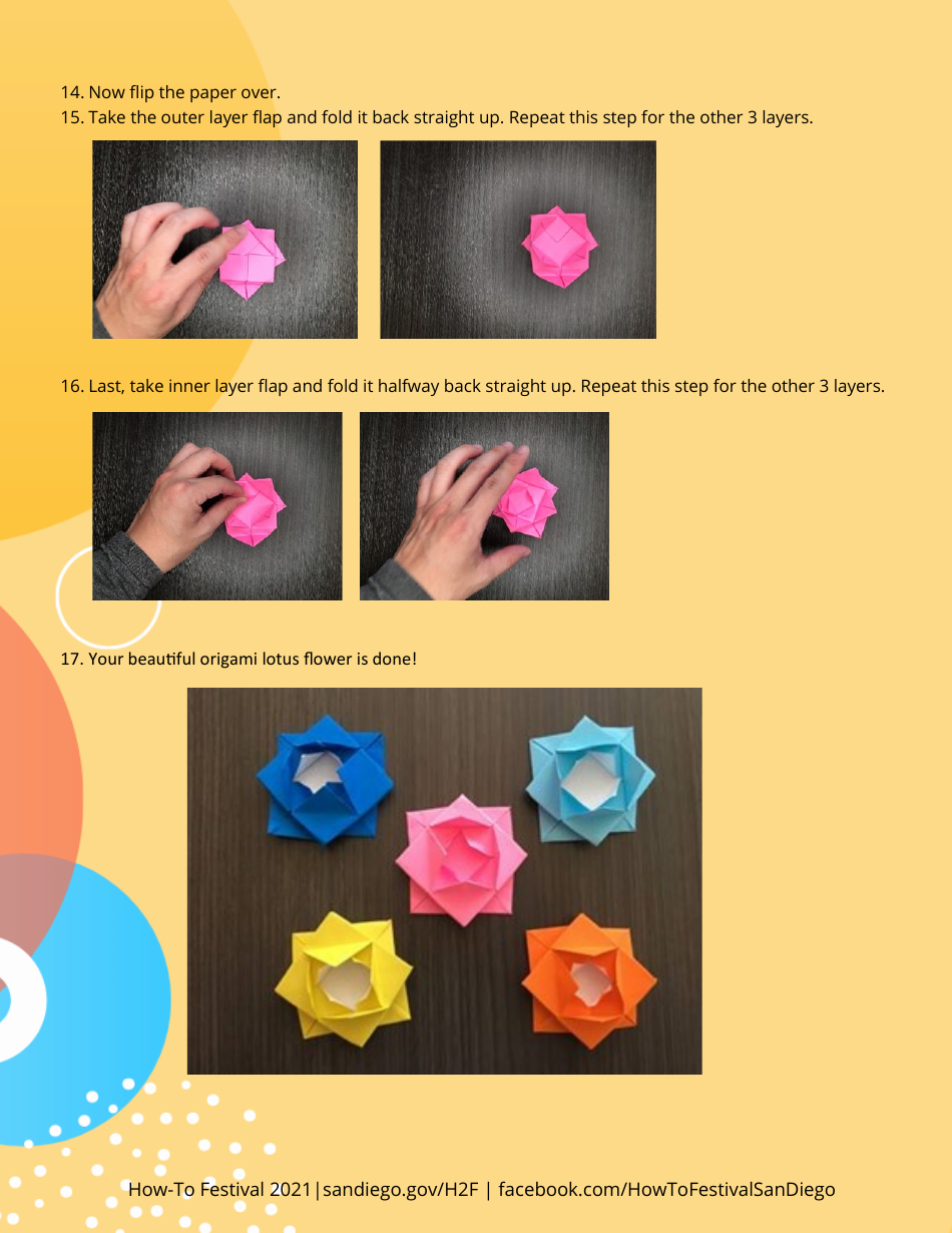 Origami Lotus Flower - City of San Diego, California, Page 4