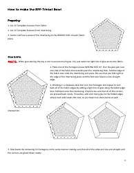 Pentagon Fabric Bowl Pattern Templates - Carrie Lehman and Rachel Roush, Page 3