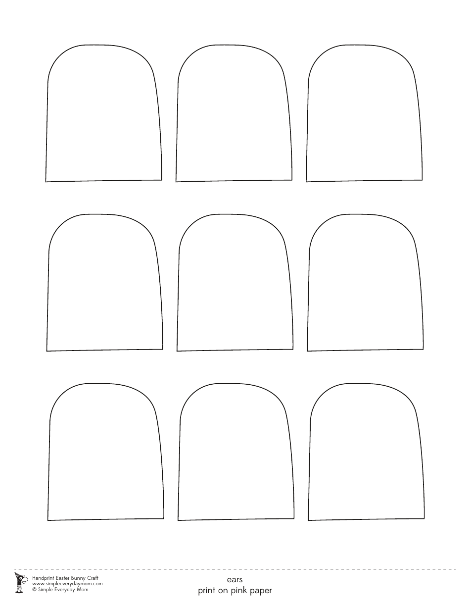 Handprint Easter Bunny Craft Templates - Simple Everyday Mom, Page 4