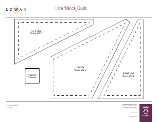 Kite Block Quilt Pattern Template, Page 5