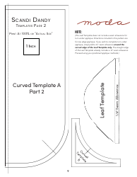 Scandi Dandy Quilt Pattern Templates, Page 10